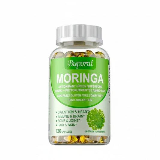 Moringa Capsules — Immune, Energy & Metabolism Support | Bone & Joint Wellness (30/60/120 Capsules)