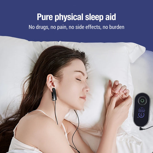 CES Microcurrent Sleep Aid Device — Relaxation & Calm Support with Electric Ear Clip Design (Rechargeable, Unisex)