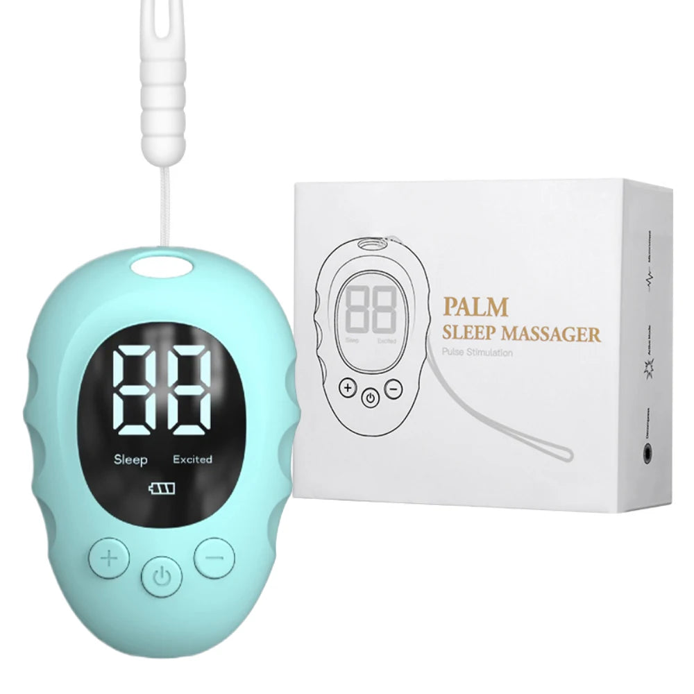 Handheld CES Microcurrent Sleep Aid — EMS Pulse Relaxation Device for Calm & Stress Relief (Rechargeable, Unisex)
