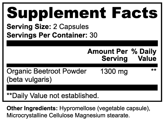 Beetroot Capsules – Organic Daily Wellness & Active Support