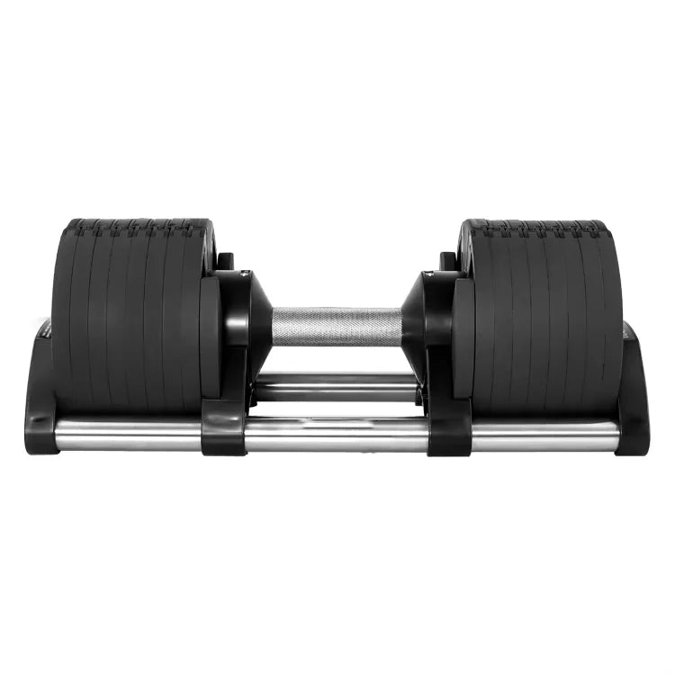 Adjustable Weight Lifting Dumbbell Set — 20 kg / 44 lbs to 40.5 kg / 90 lbs Rubber & Cast Iron Electroplated Design for Full-Body Strength Training