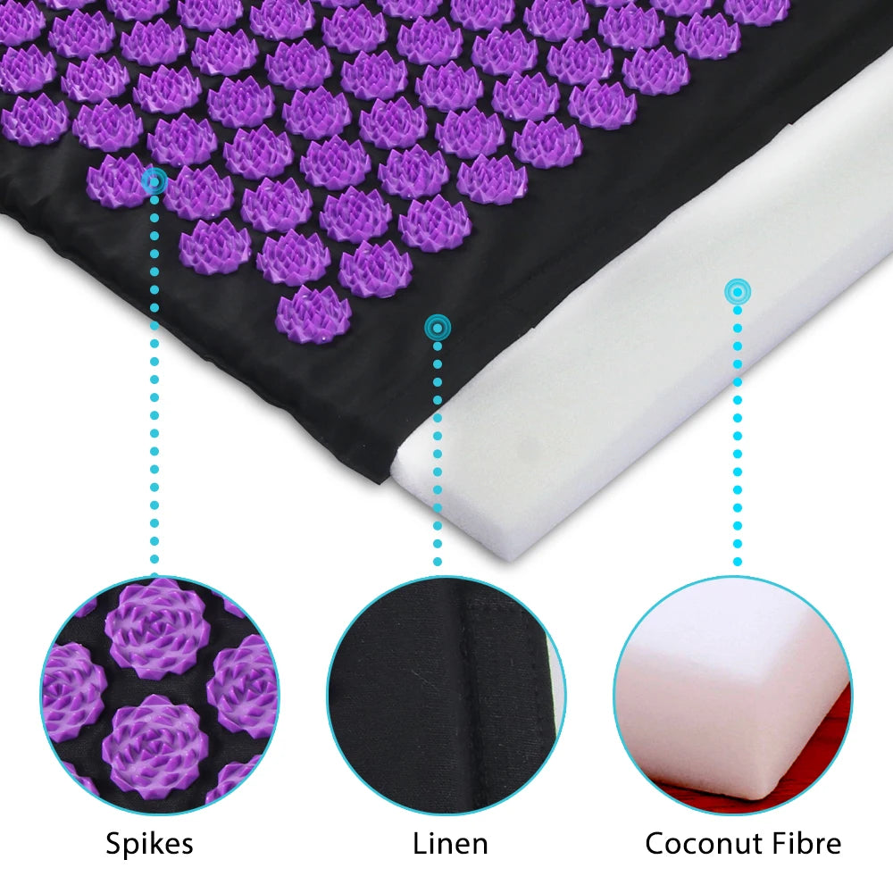 Acupressure Yoga Mat & Pillow Set