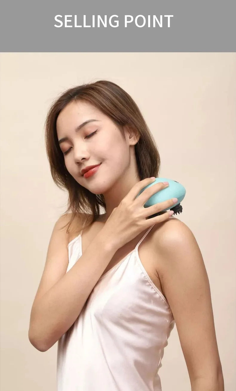 Electric Scalp & Body Massager — Handheld Relaxation Tool for Stress Relief & Everyday Comfort (Compact, Unisex)