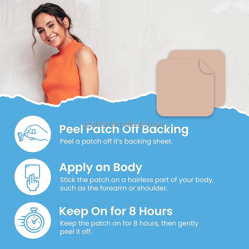 Sleep Support Patches with Melatonin — Transdermal Nighttime Relaxation Aid (30 Patches, Unisex)