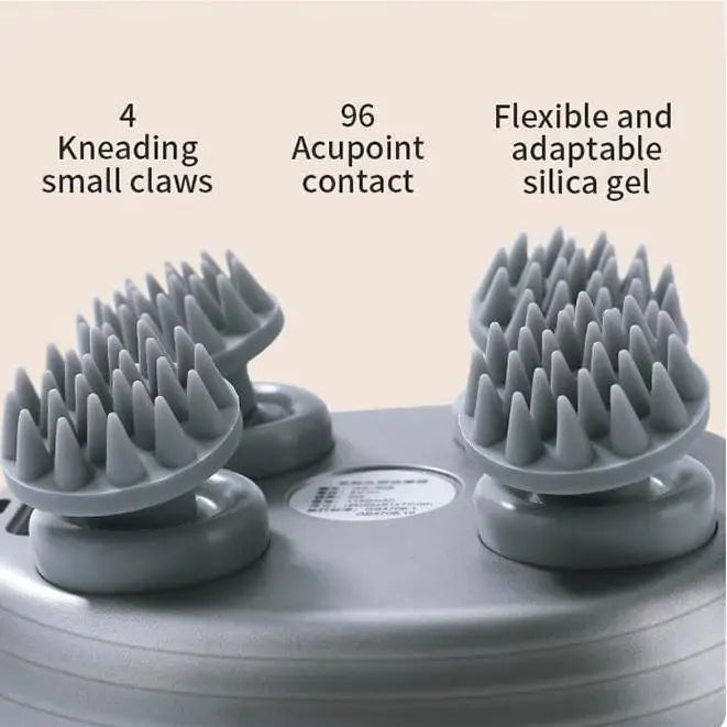 Waterproof Scalp Massager Brush — Gentle 3D Kneading for Relaxation & Scalp Care (USB Rechargeable, Sensitive-Skin Friendly)