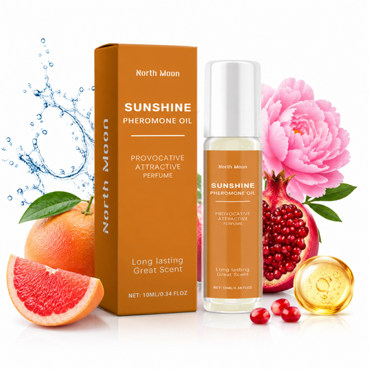 North Moon Grapefruit Essential Oil Perfume — Fresh Fruity Roll-On Fragrance for Everyday Aromatic Care (10ml, Unisex)