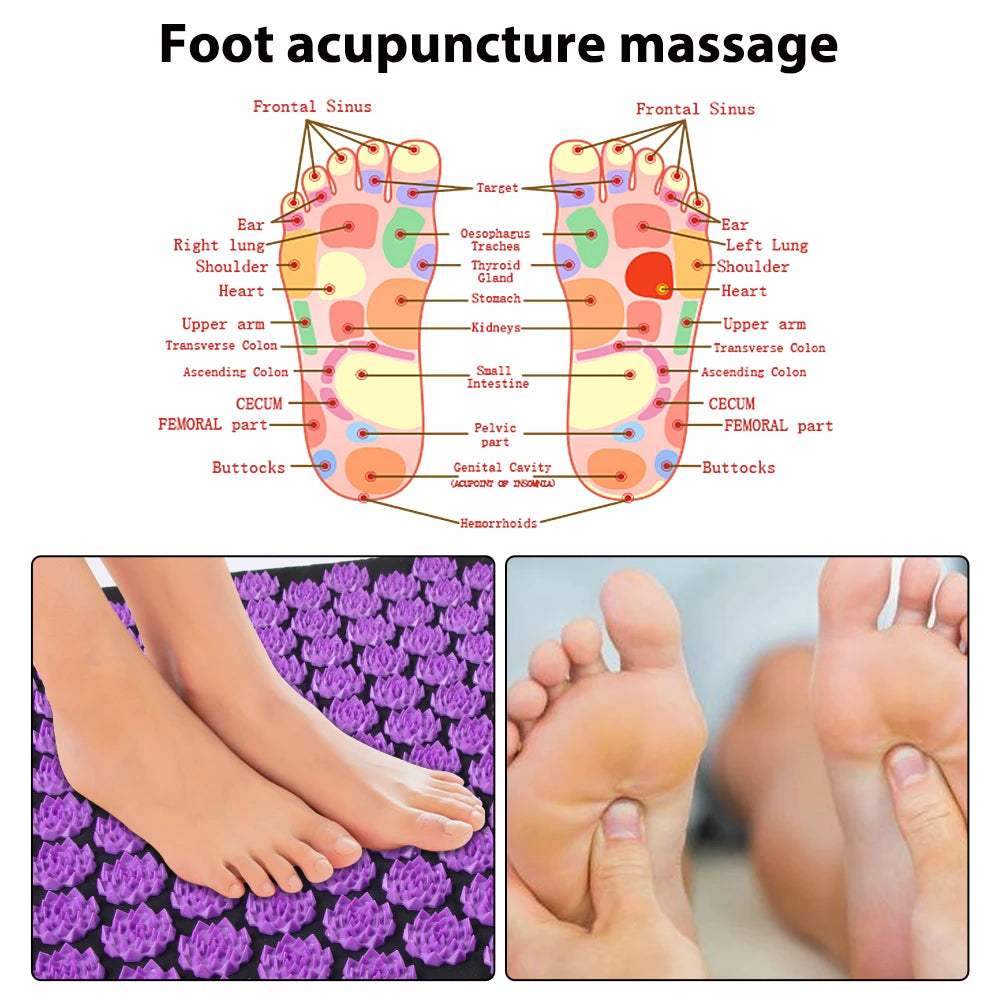 Acupressure Yoga Mat & Pillow Set