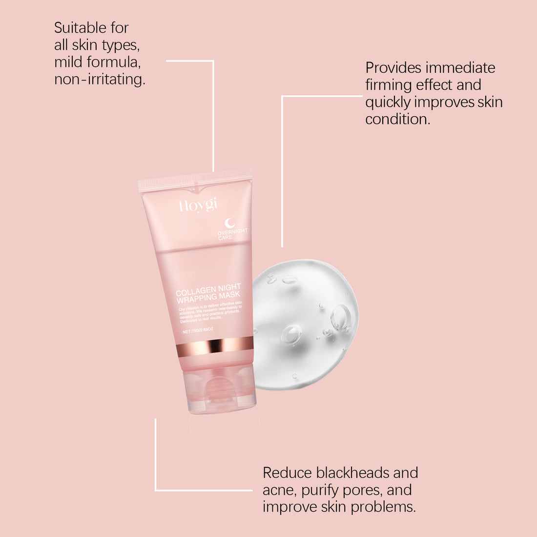 Collagen Overnight Peel Off Facial Mask Set