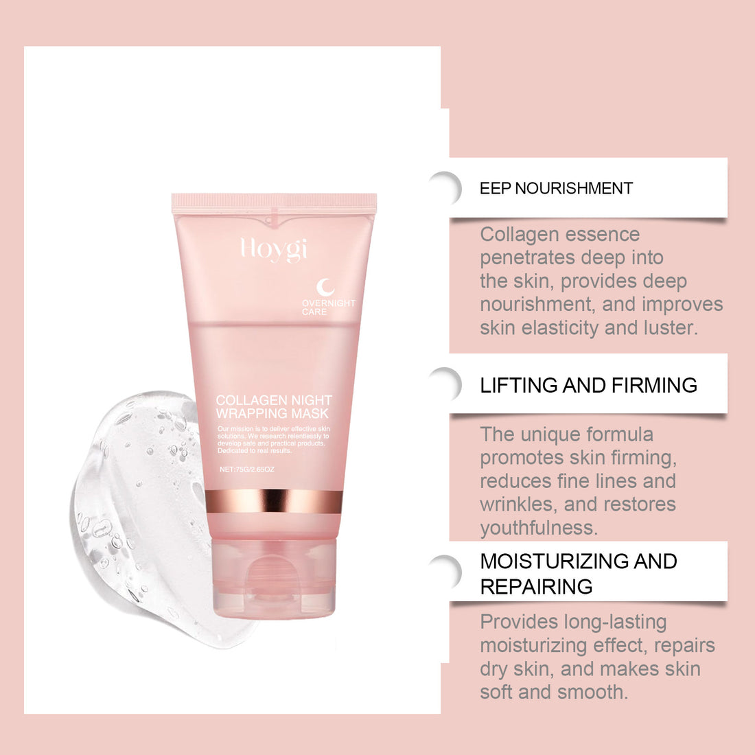 Collagen Overnight Peel Off Facial Mask Set