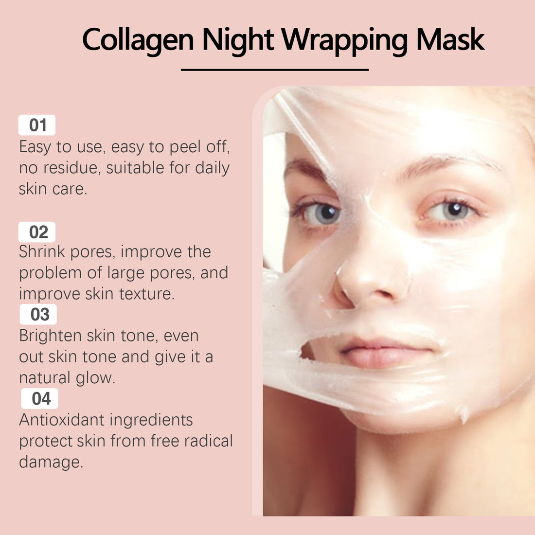 Collagen Overnight Peel Off Facial Mask Set