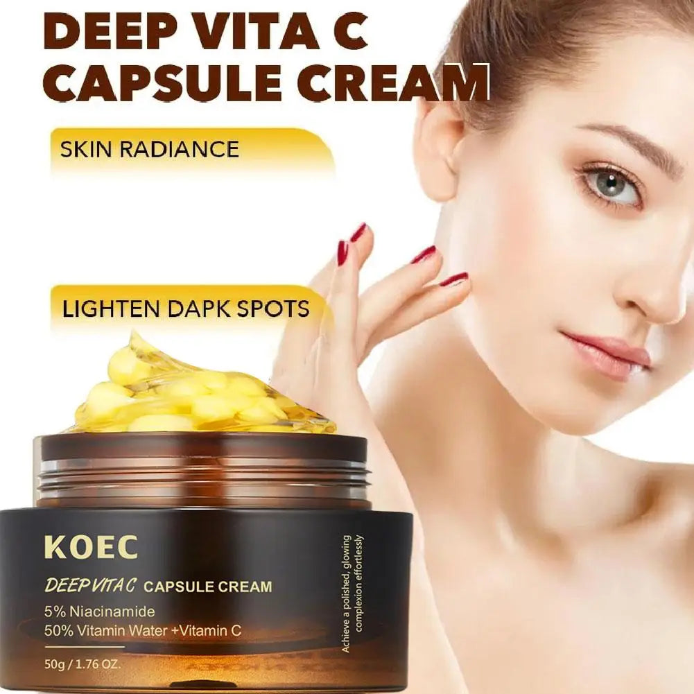 Pink Collagen Capsule Cream — 5% Niacinamide & Hydrolyzed Collagen Deep Hydrating Jelly Moisturizer (50 g)