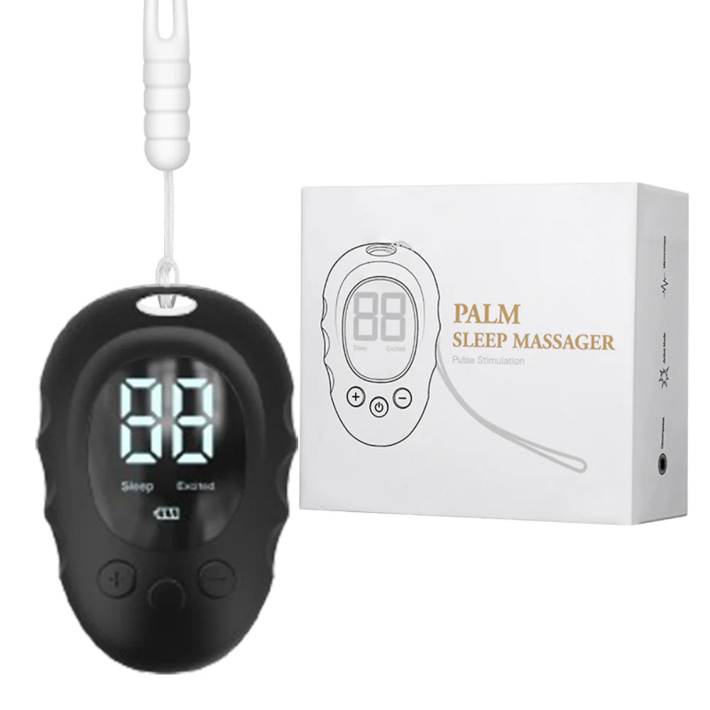 Handheld CES Microcurrent Sleep Aid — EMS Pulse Relaxation Device for Calm & Stress Relief (Rechargeable, Unisex)