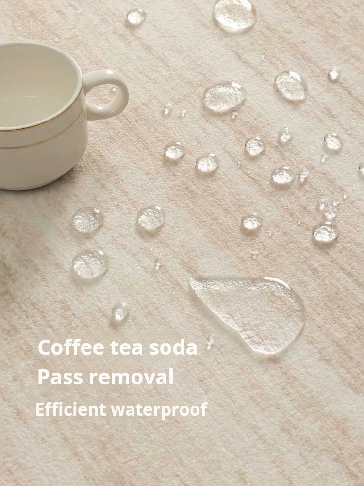 VIKAMA Cream Wind Area Rug — Stain-Resistant, Non-Slip, Washable Home Carpet