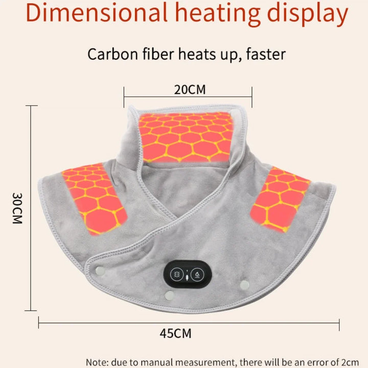 USB Heated Neck & Shoulder Massager Wrap