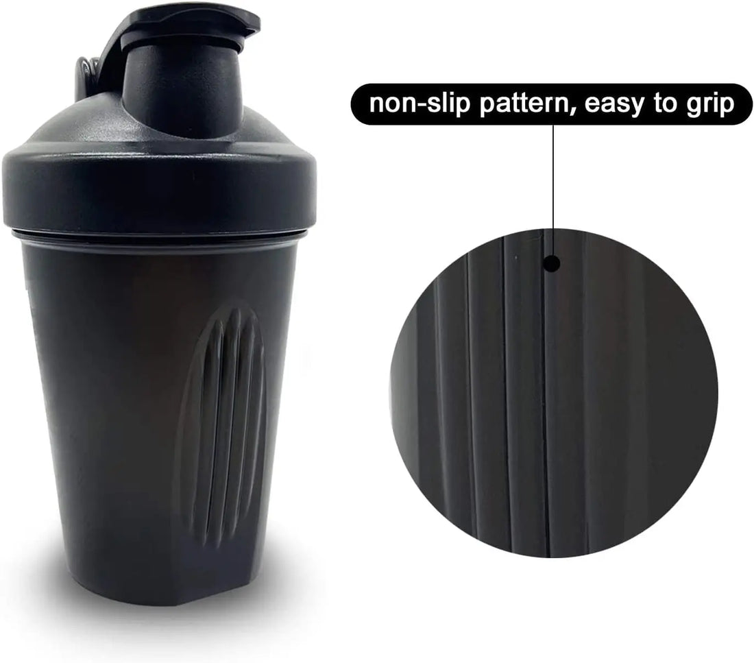Leeseph Leak-Proof Shaker Bottle with Shaker Balls (BPA Free)