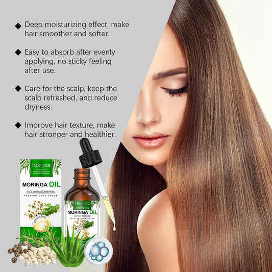 Pure Moringa Hair Oil — Nourishing Scalp & Shine Treatment for Healthy Hair Growth (50 ml)