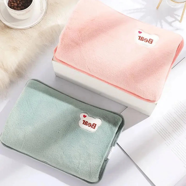 Electric Plush Hot Water Bag with EU Plug
