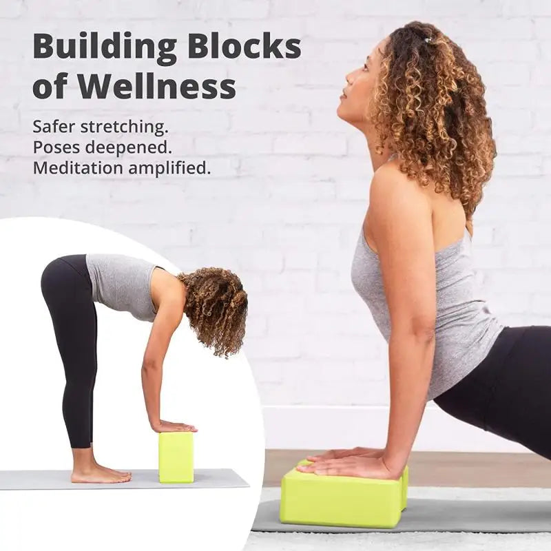 2PCS EVA Yoga Blocks Foam Brick Set