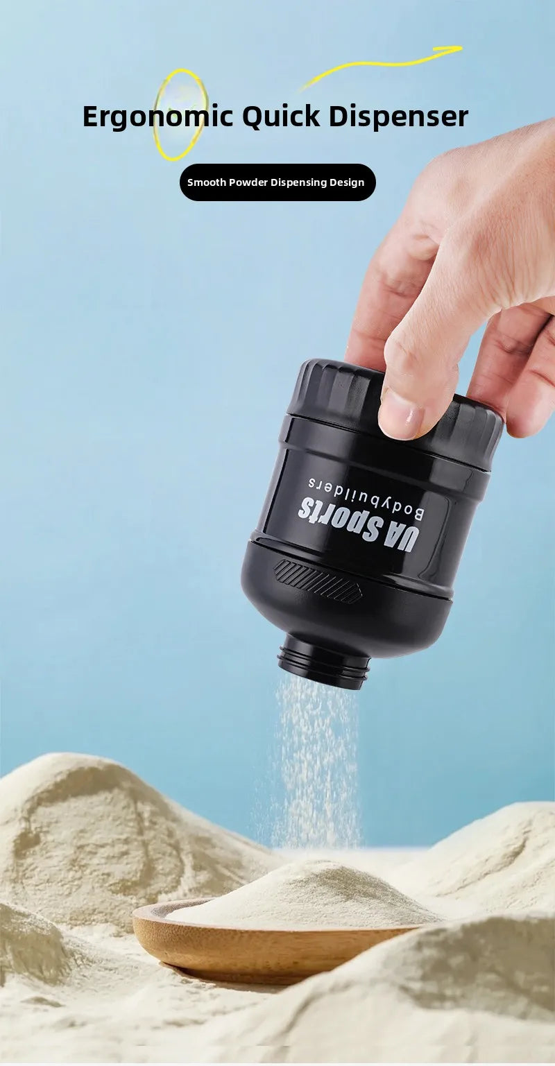 Portable Protein Powder Funnel & Capsule Storage Cup