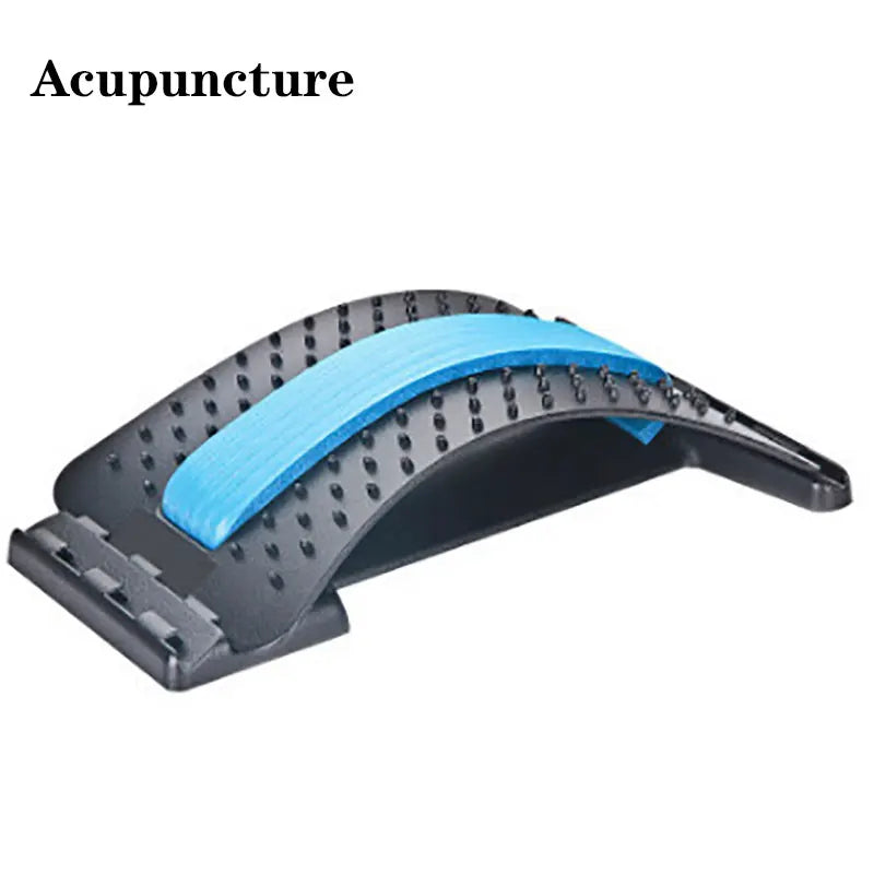 Adjustable Back & Spine Stretcher — Multi-Level Lumbar and Cervical Support Massager for Posture Alignment, Tension Relief & Fitness Recovery