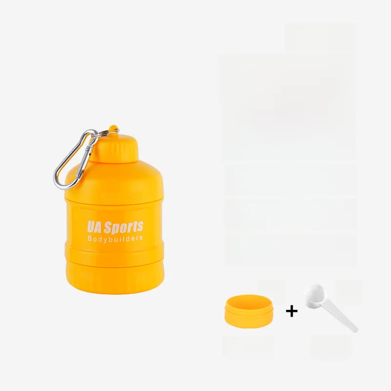 Portable Protein Powder Funnel & Capsule Storage Cup