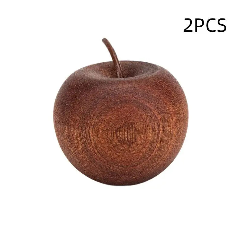 Wooden Apple-Shaped Essential Oil Diffuser — Natural Aromatherapy Decor for Home, Bathroom & Car