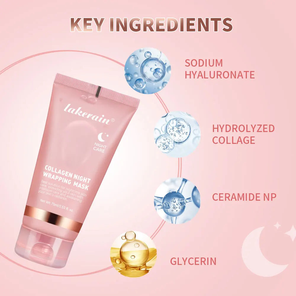 Collagen Jelly Cream — Hydrolyzed Overnight Facial Mask (75 ml)