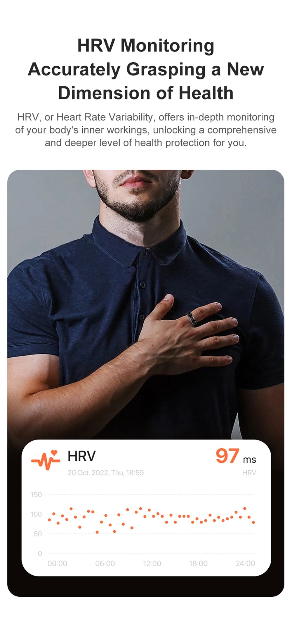 COLMI R11 Smart Ring — Wellness Tracker & Fidget Spinner Ring with Sleep Monitor, Stress Tracking & Charging Case (5ATM Waterproof)