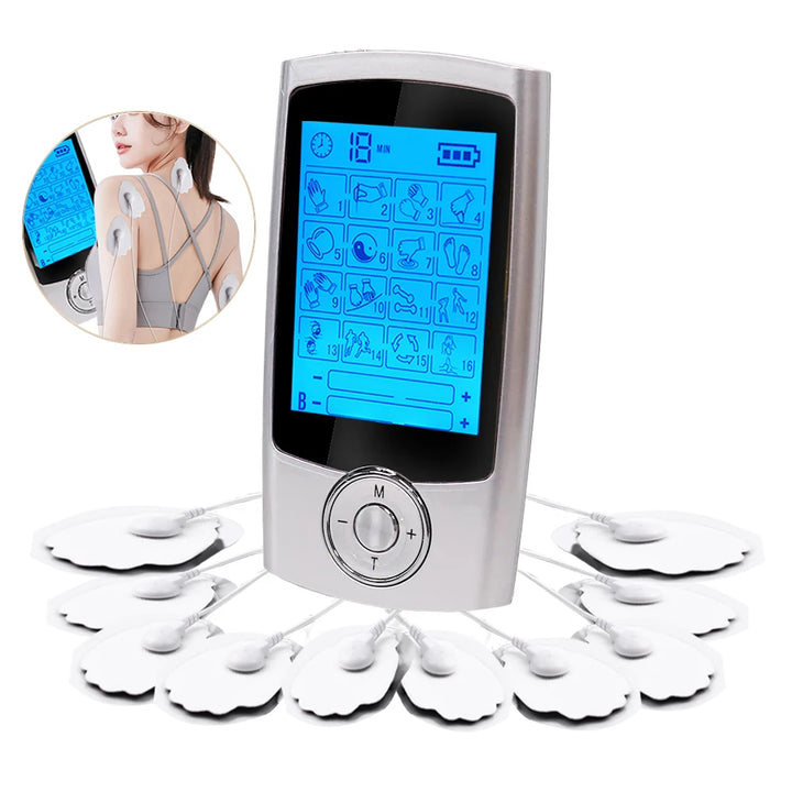 16-Mode EMS TENS Muscle Stimulator & Digital Massager