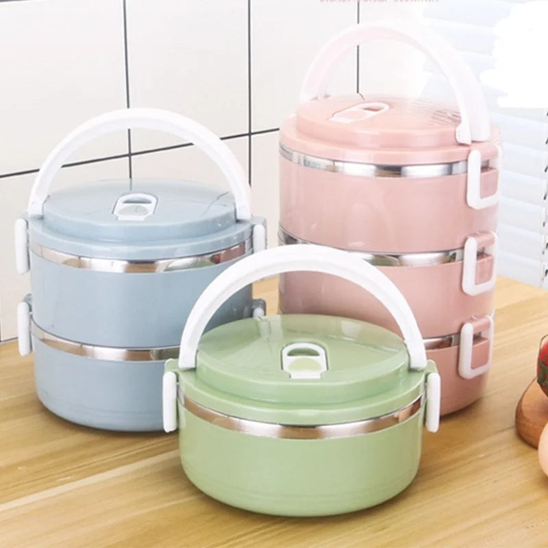 Portable Multi-layer Stainless Steel Lunch Box