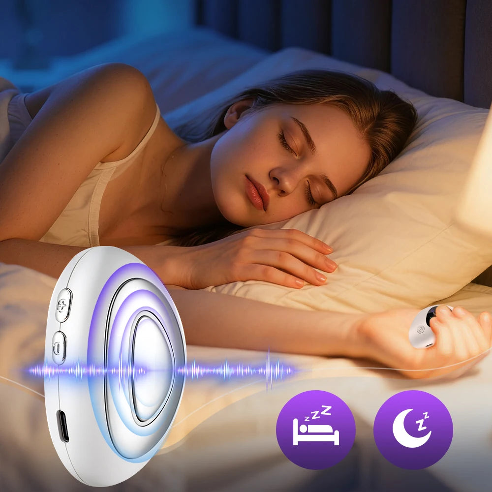 Smart Sleep Instrument — Handheld Pulse Stimulation Device for Relaxation & Sleep Support (Rechargeable, Unisex)