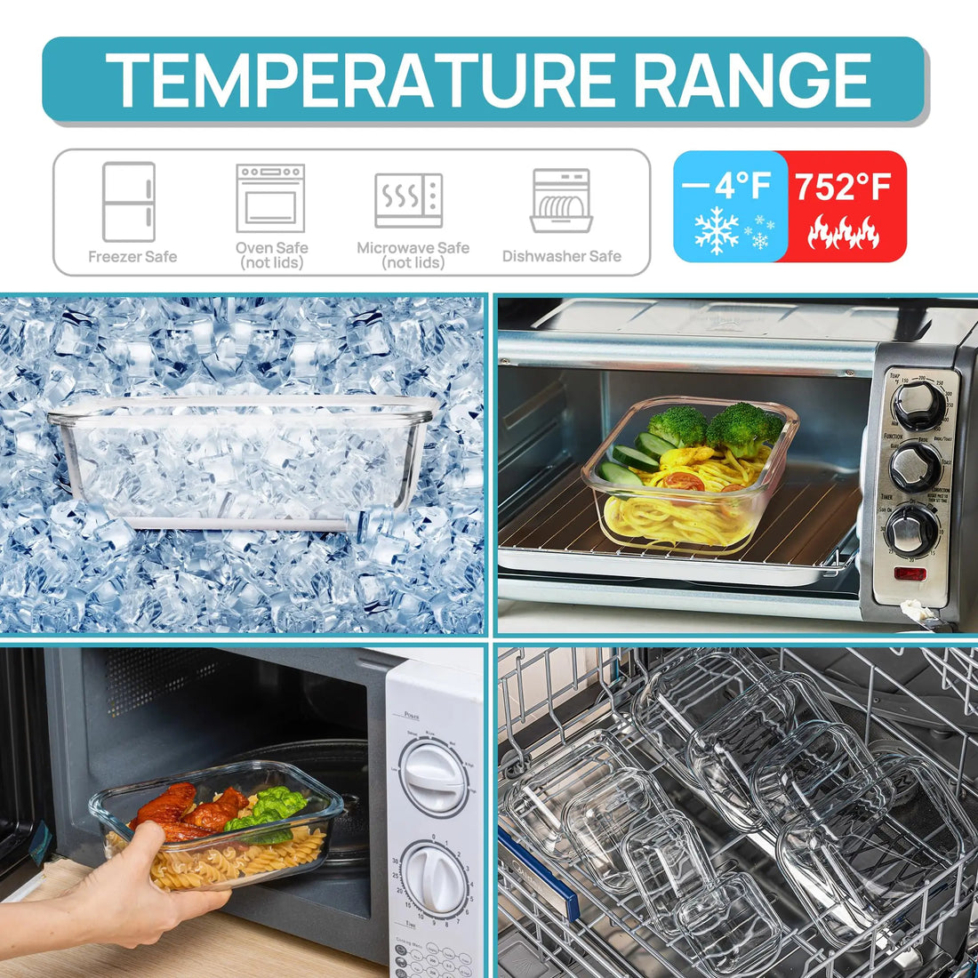 Glass Airtight Bento Lunch Box