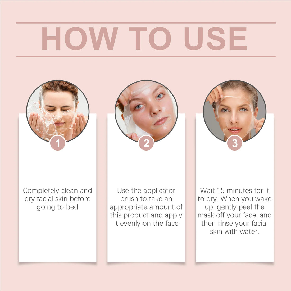 Collagen Overnight Peel Off Facial Mask Set