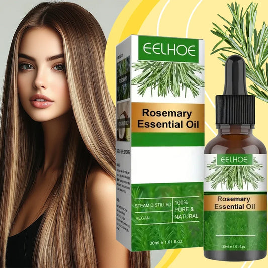 Natural Rosemary Hair Growth Essential Oil — Strengthening & Moisturizing Serum for Healthy, Shiny Hair (30 ml)