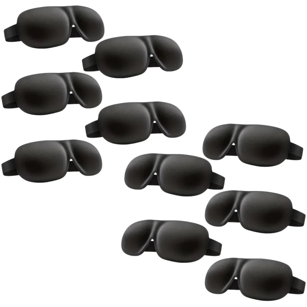 3D Contoured Sleep Mask – 100% Light Blocking Eye Cover