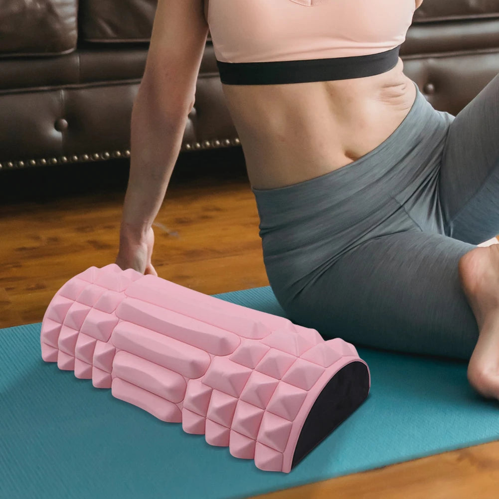 High-Density EVA Foam Massage Roller — Half-Round, Portable & Non-Slip