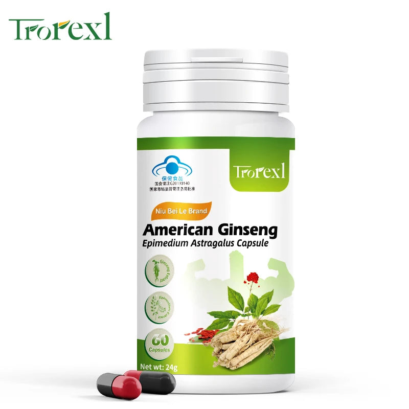 Men’s Vitality & Endurance Capsules — Herbal Support with Ginseng, Epimedium & Astragalus (Adult Use)