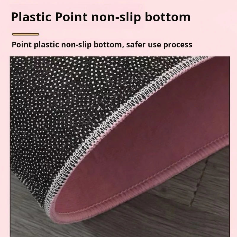 VIKAMA Cream Wind Area Rug — Stain-Resistant, Non-Slip, Washable Home Carpet