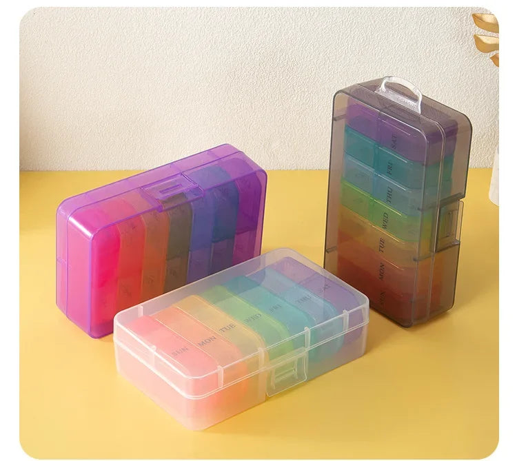 1PC Weekly Pill Case – 7-Day Portable Pill Organizer