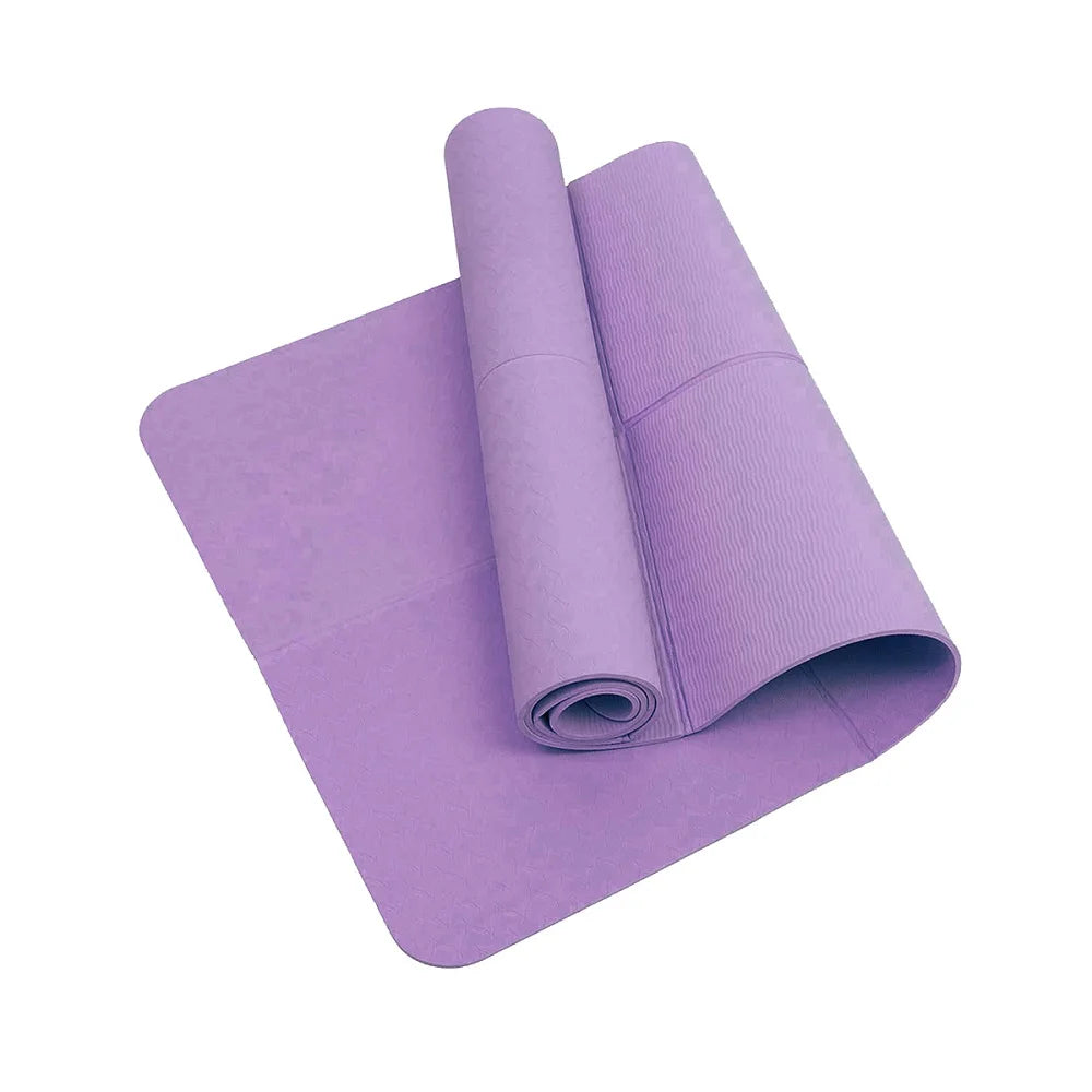 TPE Foldable Yoga Mat — Soft, Anti-Slip & Shock-Absorbing Meditation Pad for Pilates, Travel & Home Training (173 × 61 cm | 4 mm)