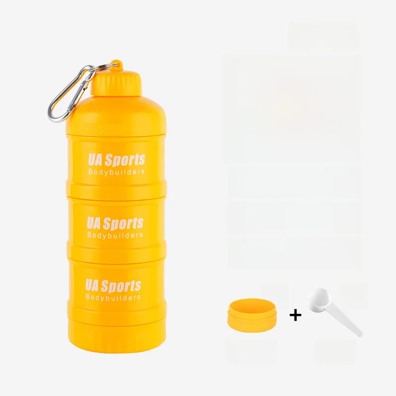Portable Protein Powder Funnel & Capsule Storage Cup