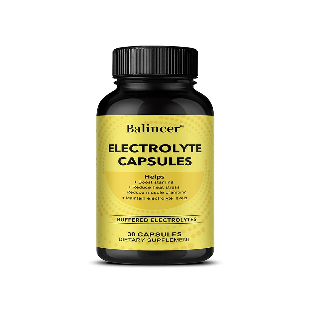Electrolytes Capsules with Vitamin D3 — Hydration, Muscle & Energy Support (Unisex, US Origin)