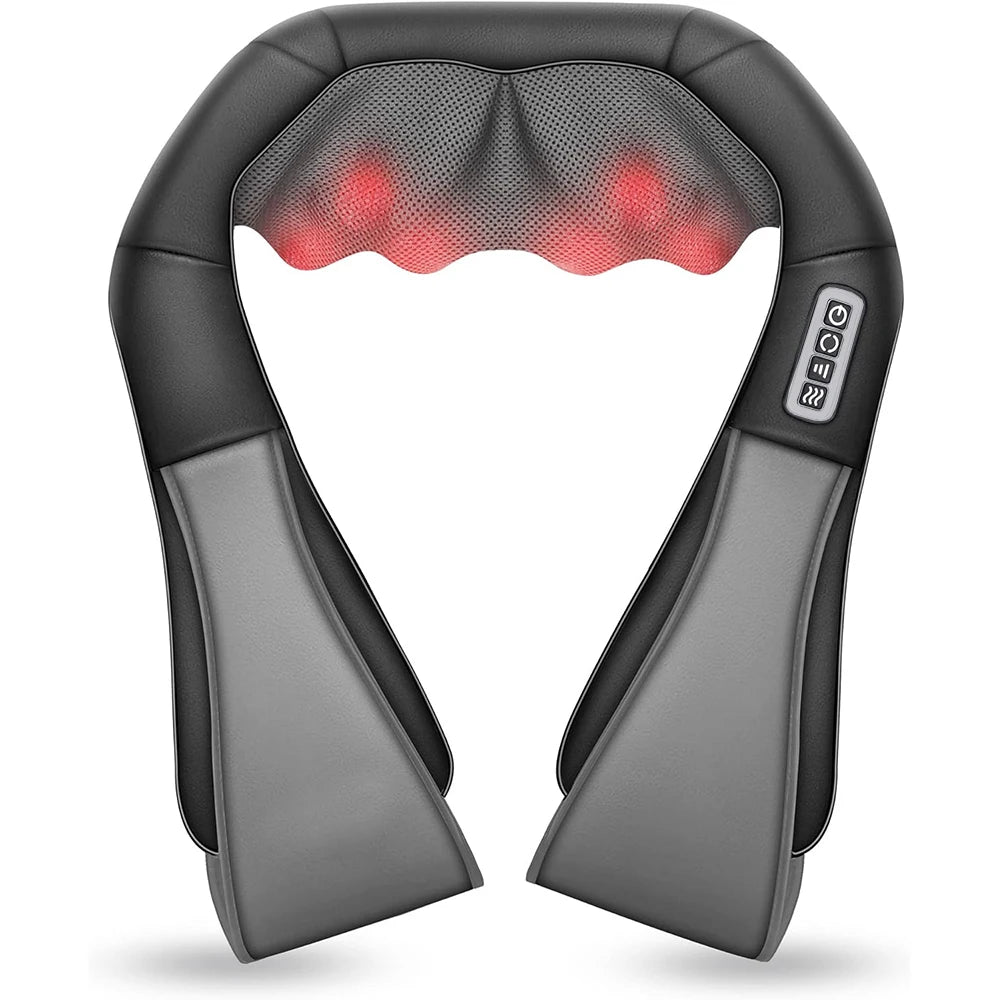 Shiatsu Heated Neck & Shoulder Massager Pillow
