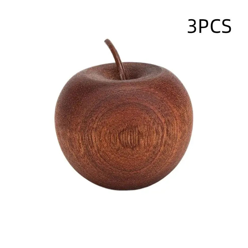 Wooden Apple-Shaped Essential Oil Diffuser — Natural Aromatherapy Decor for Home, Bathroom & Car