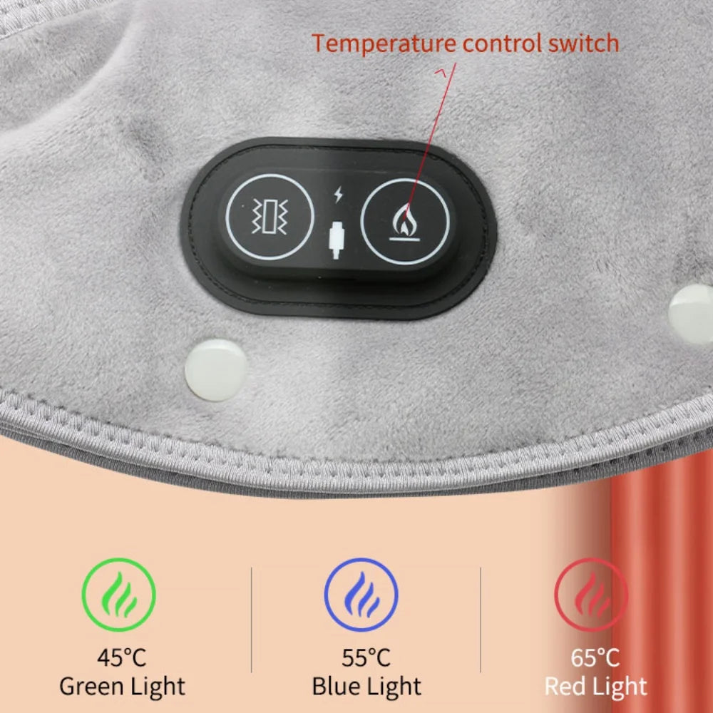 USB Heated Neck & Shoulder Massager Wrap