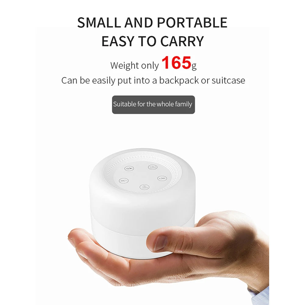 Portable White Noise Machine with Night Light