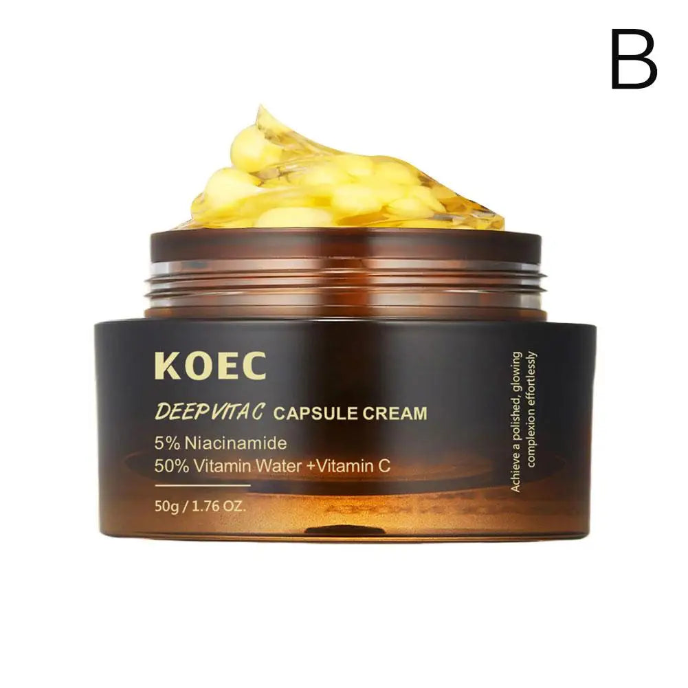 Pink Collagen Capsule Cream — 5% Niacinamide & Hydrolyzed Collagen Deep Hydrating Jelly Moisturizer (50 g)