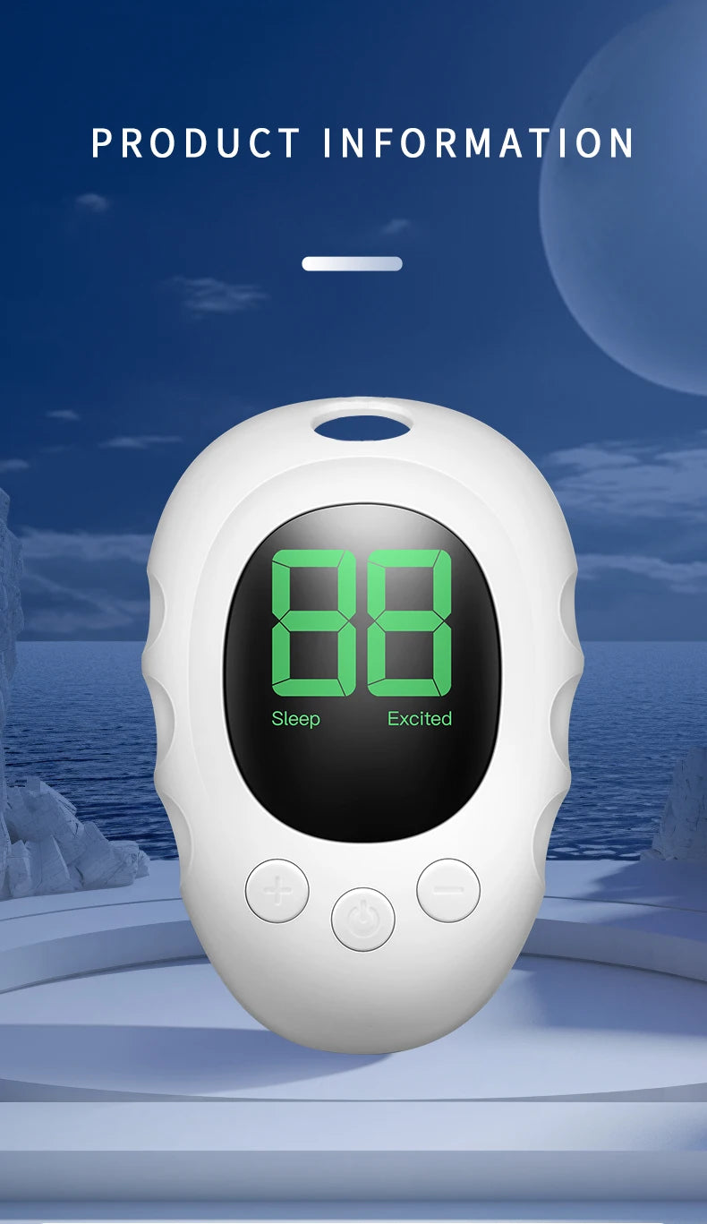 Handheld CES Microcurrent Sleep Aid — EMS Pulse Relaxation Device for Calm & Stress Relief (Rechargeable, Unisex)