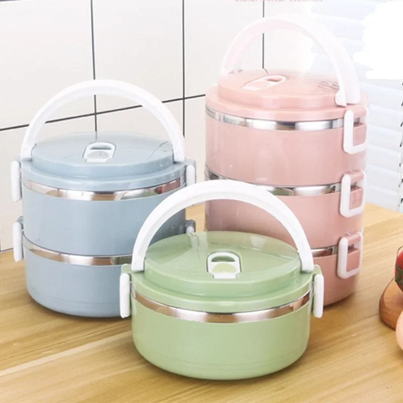 Portable Multi-layer Stainless Steel Lunch Box