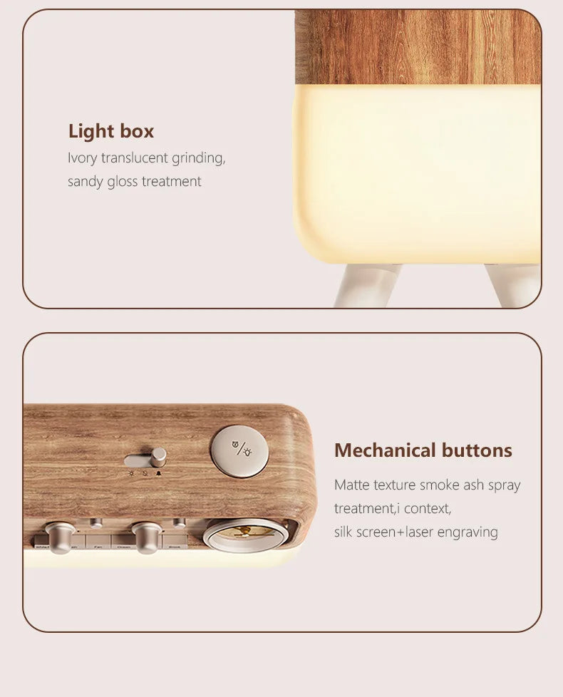 Bluetooth Retro Sleep Speaker with LED Mood Light